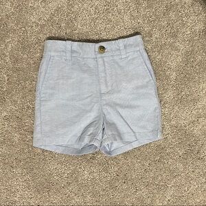 Janie and Jack Sky Blue Shorts Boys Linen-cotton Size 6-12 months